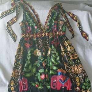 Floral Elephant Print Dress